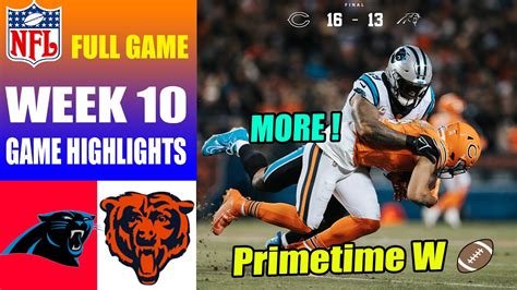 Chicago Bears vs. Carolina Panthers: Everything you need to know about the Week 10 game before kickoff